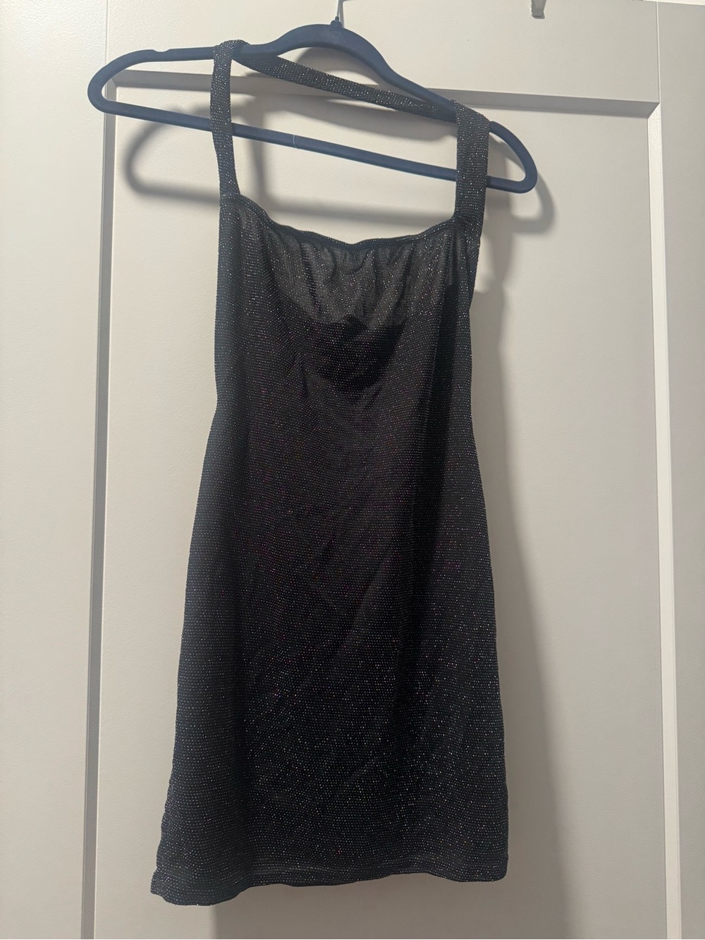 PrettyLittleThing Black Sparkle Mini Dress